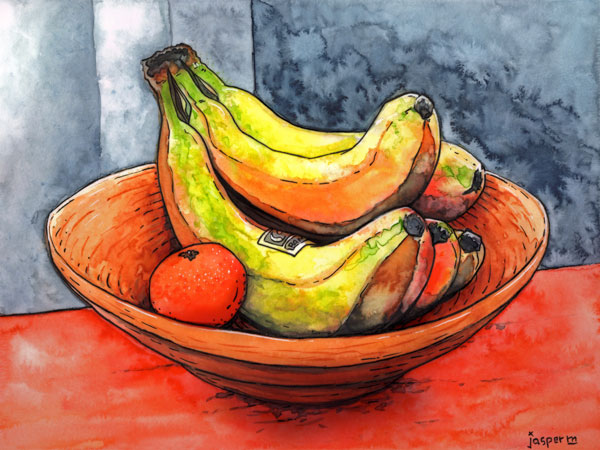 Bananarama //  // watercolor // 2021 // 3955 views