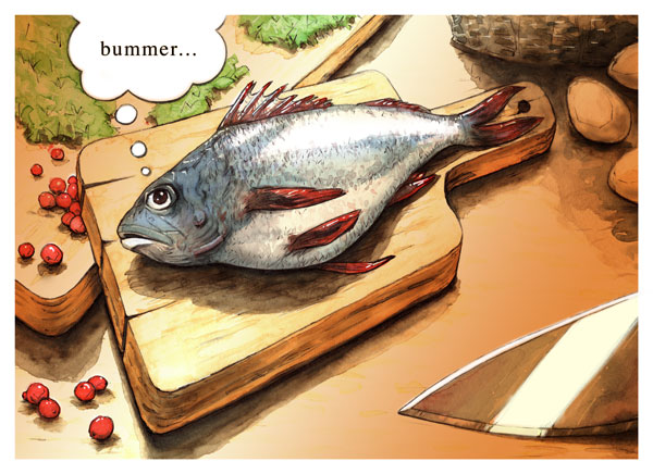 Bummerfish // 7:5 // mixed media // 2021 // 3941 views