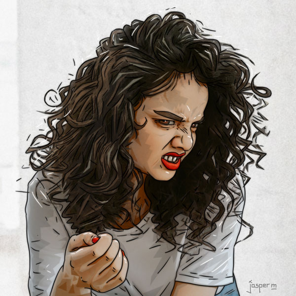 Covid Emotion #6 - Disgust // 1:1 // digital painting // 2020 // 4238 views