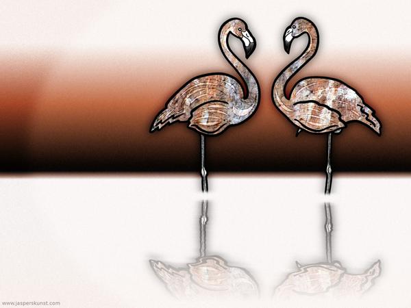 Flamingo eins zwei drei // 64 x 40 cm // digital composition // 2011 // 8672 views