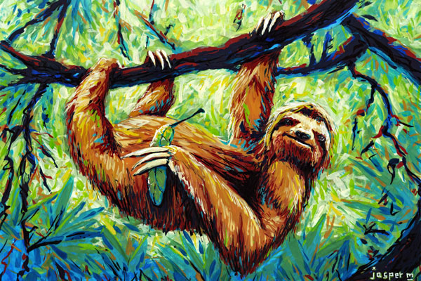 Return of the sloth // 30 x 20 cm // gouache on paper // 2021 // 543 views