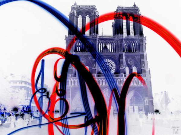 Notre Dame not so negative // 60 x 40 cm // photo // 2014 // 6996 views