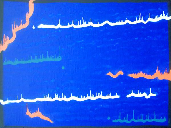 Wave // 120 x 90 cm // graffiti on canvas // 2006 // 14596 views