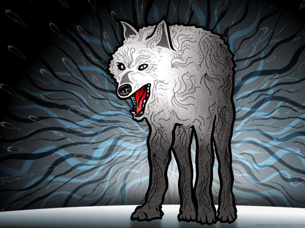 Wolf in state of utter confusion // 50 x 30 cm // digital composition // 2011 // 10871 views
